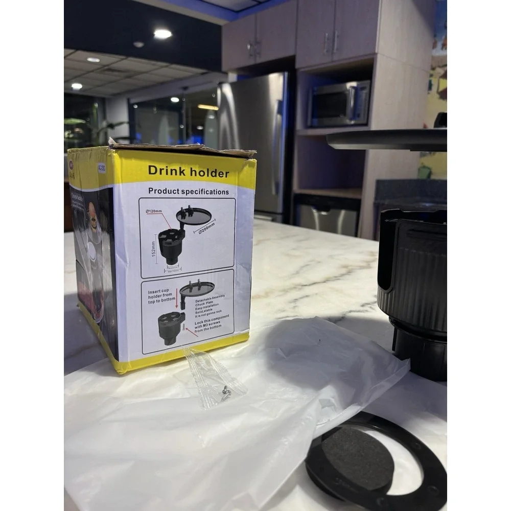Brand new Multifunctional car cup holder expander with an integrated table tray